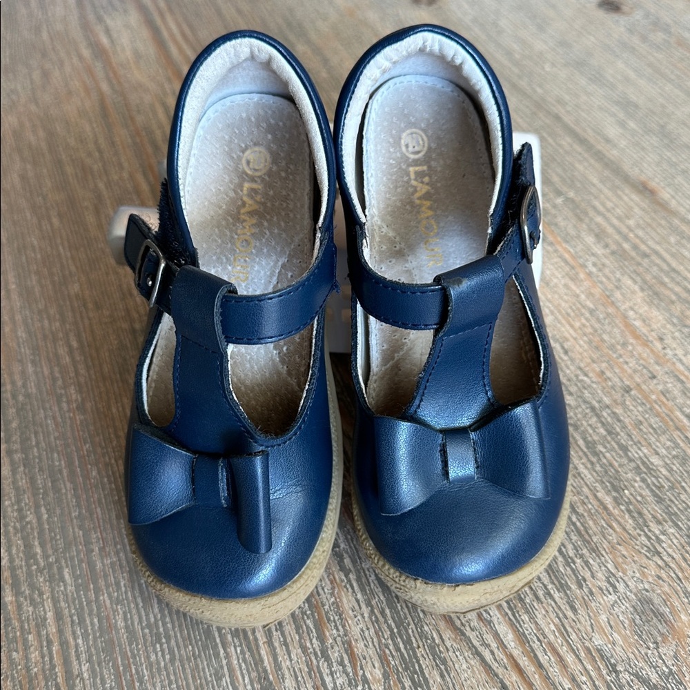 L'Amour Navy Emma Bow Mary Jane